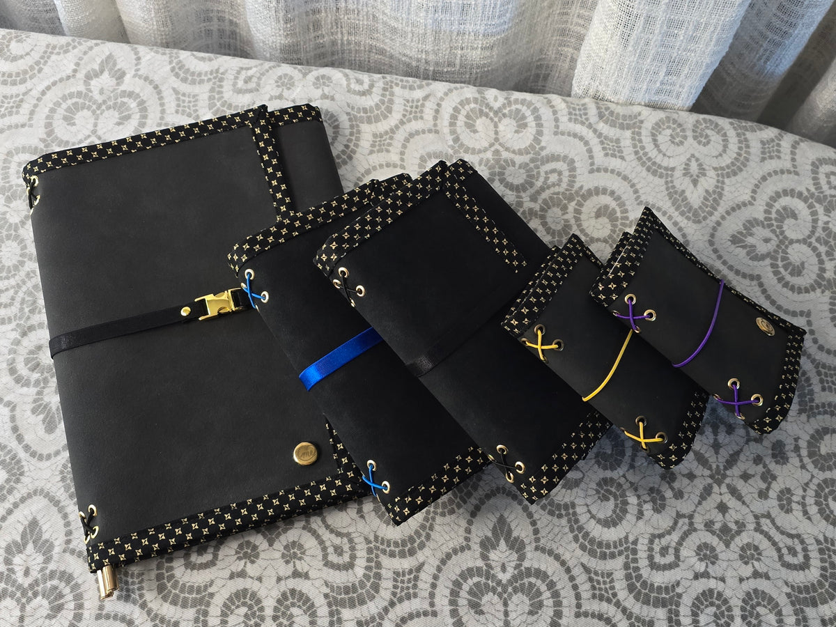 Mini Companion - Black & Purple & Diamonds
