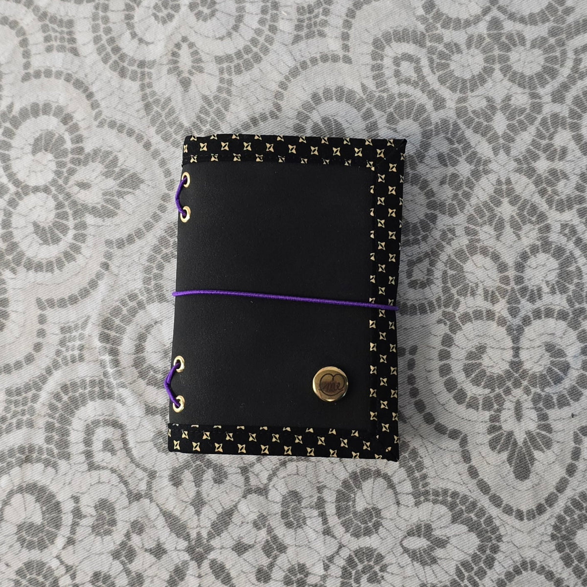 Mini Companion - Black & Purple & Diamonds