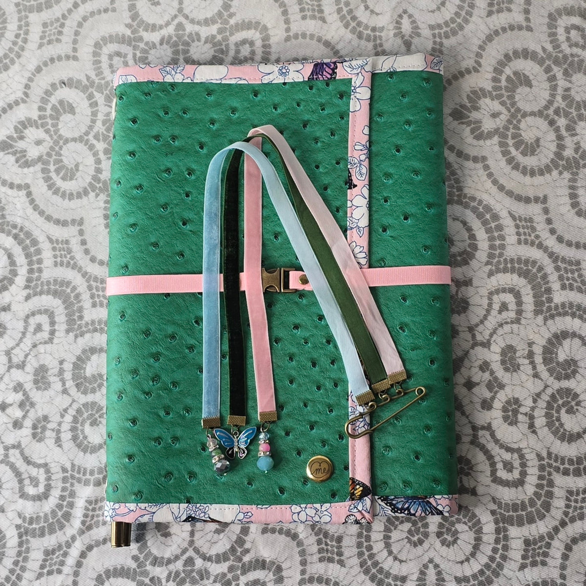 The Companion - Ostrich & Green & Butterflies