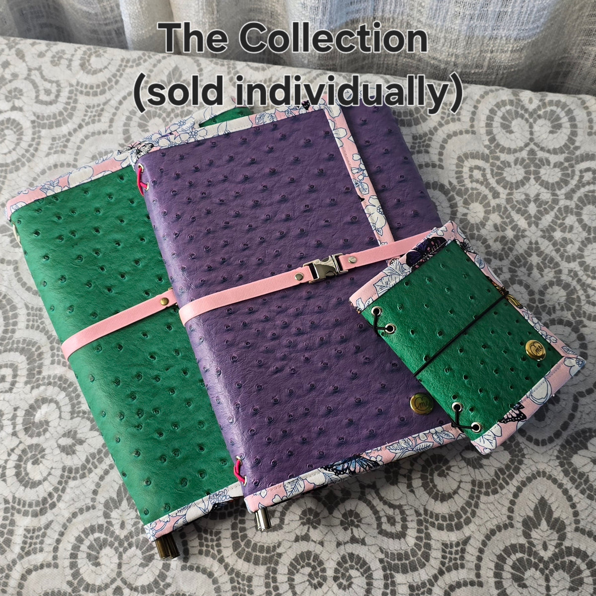The Companion - Ostrich & Purple & Butterflies