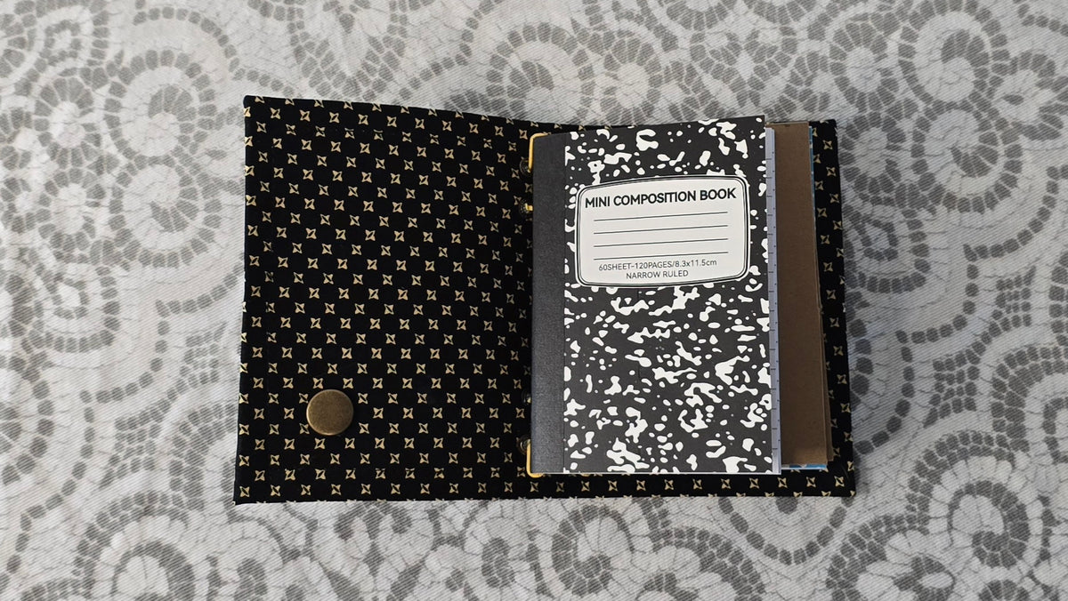 Mini Companion - Black & Yellow Diamonds