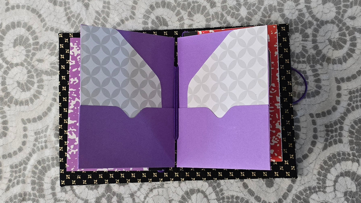 Mini Companion - Black & Purple & Diamonds