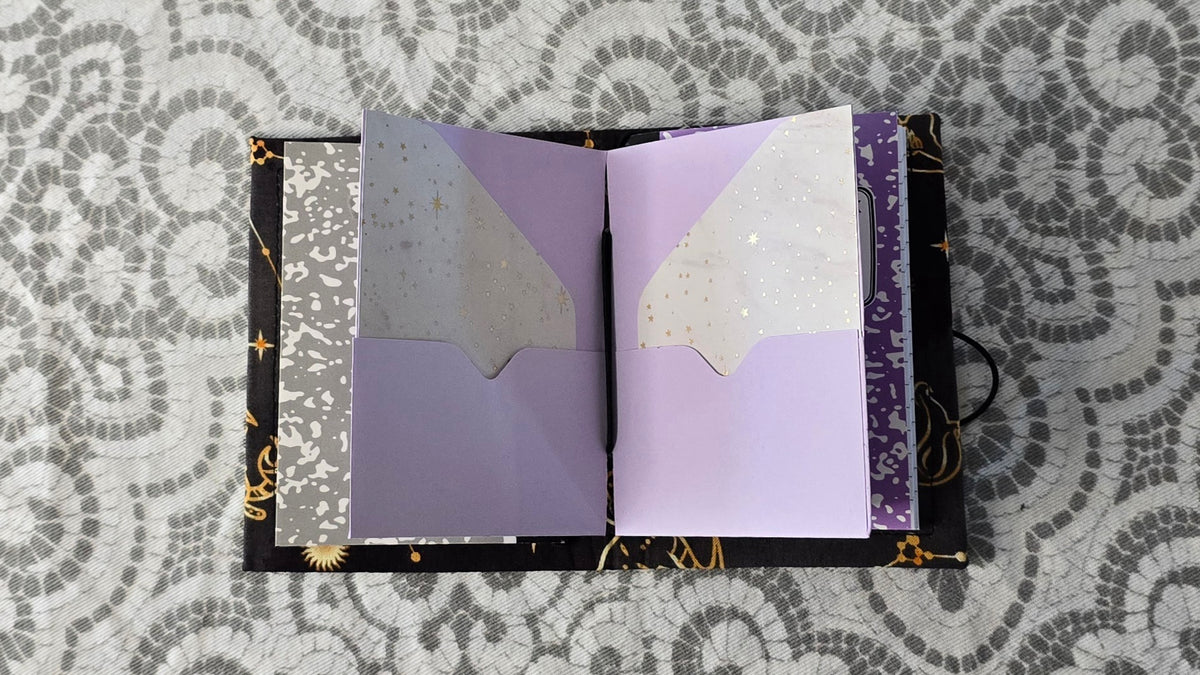 Mini Companion - Gold Lace & Black & Astrology