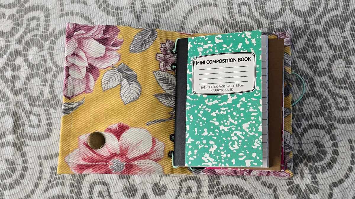 Mini Companion - White & Yellow & Floral & Seafoam Green