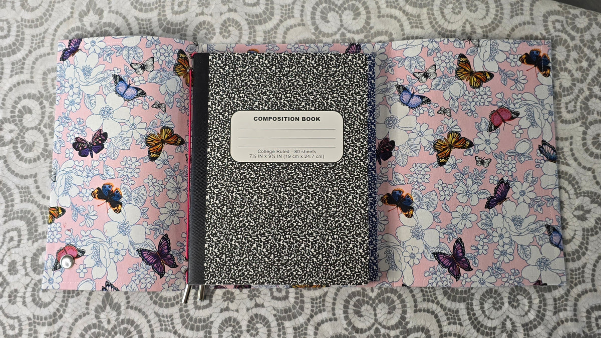 The Companion - Ostrich & Purple & Butterflies