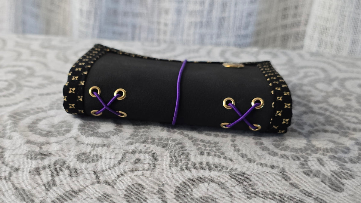 Mini Companion - Black & Purple & Diamonds