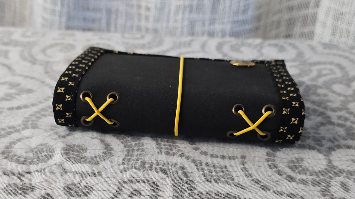 Mini Companion - Black & Yellow Diamonds