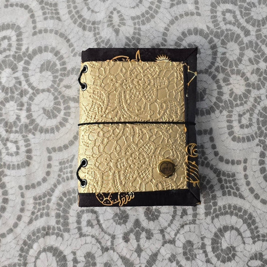 Mini Companion - Gold Lace & Black & Astrology