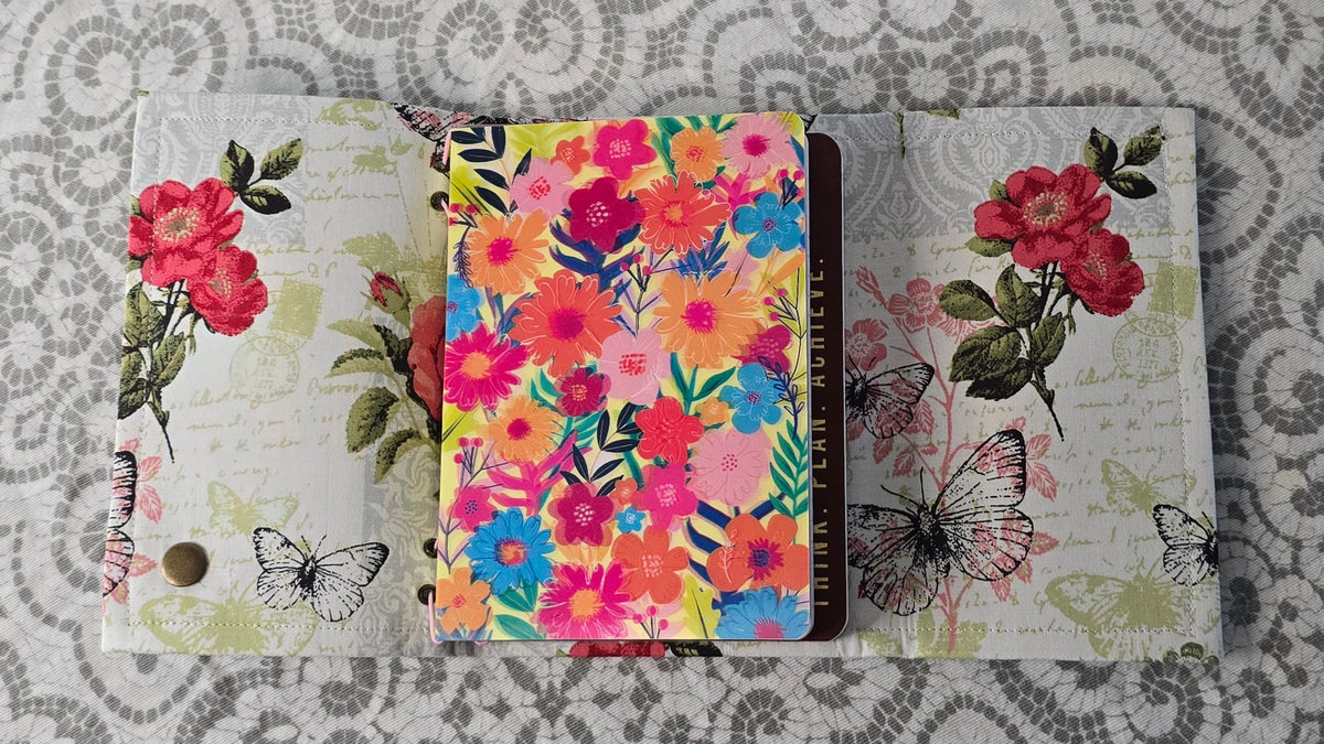 Go Companion - Brown & Dark Pink & Poppies
