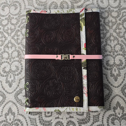 The Companion - Brown & Light Pink & Poppies