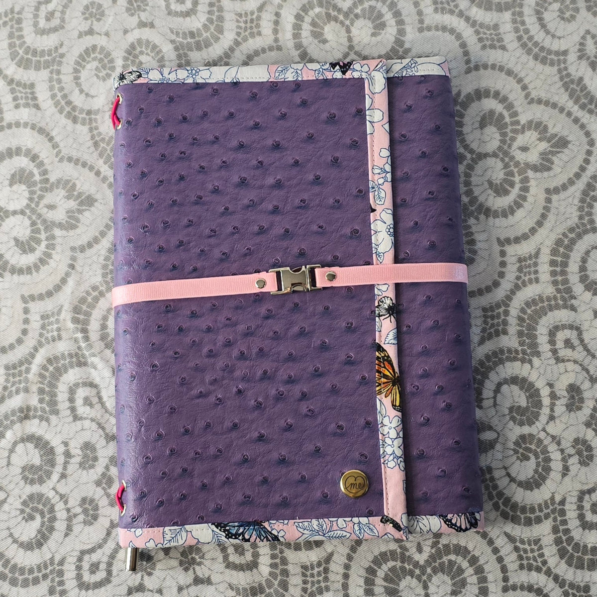 The Companion - Ostrich & Purple & Butterflies