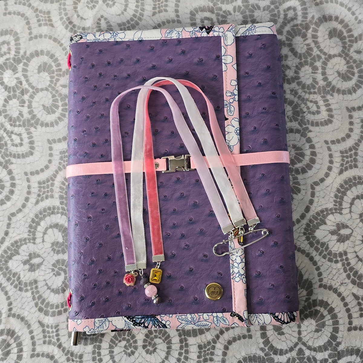 The Companion - Ostrich & Purple & Butterflies
